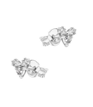 Heart Sparkle Silver Stud Earring STS-7114